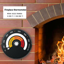 Heat Powered Burning Stove Temperature Adsorption Fireplace Thermometer