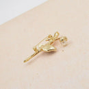 Gymnastics Girl Brooches for Women Cute Enamel Ballet Dancing Pin Bijouteri S6P5