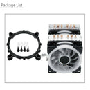 6 Heatpipe Cpu Cooler Fan 3 Line Rgb Led Cooling Fan Quiet Heatsink
