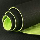 6Mm Tpe Two-Color Non-Slip Yoga Mat Sports Mat 183x61Cm Gym Home Fitness Ta S4B9