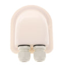Double Cable Plastic Waterproof ABS Solar Entry Gland For RV Boat 110x92x40mm