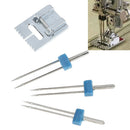 Groove Pintuck Foot With 3 Sizes Double Twin Needles Pin Set for Brother Sewi JR