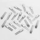 100 pcs Girl Lady Double Prong Alligator Hair Bows Clips Findings 45mm  YTM