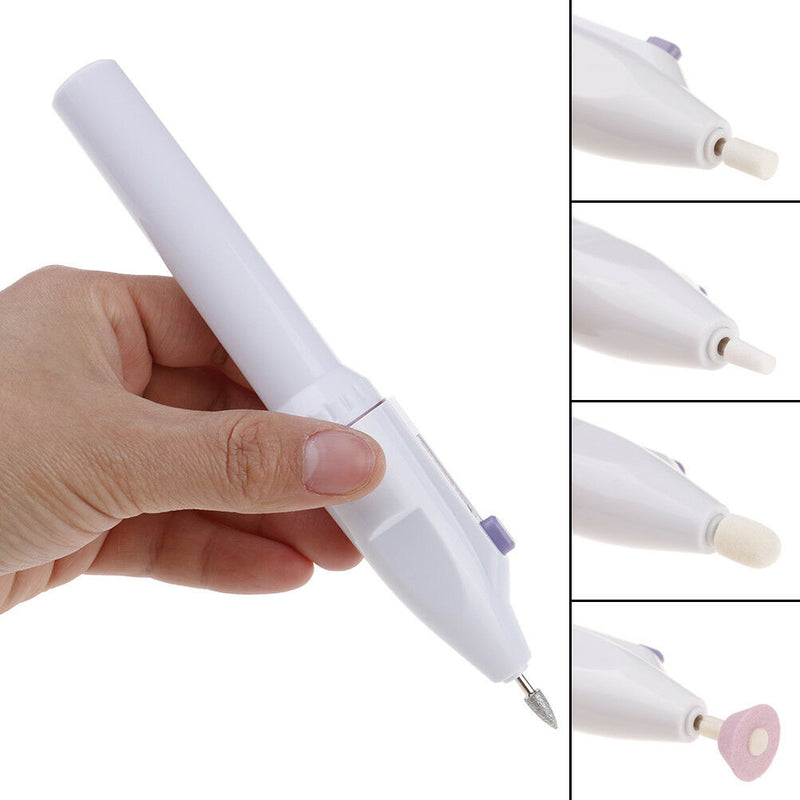 Professional Electric Acrylic Nail Drill File Buffer Bit Nail Art Manicure Ki Pg