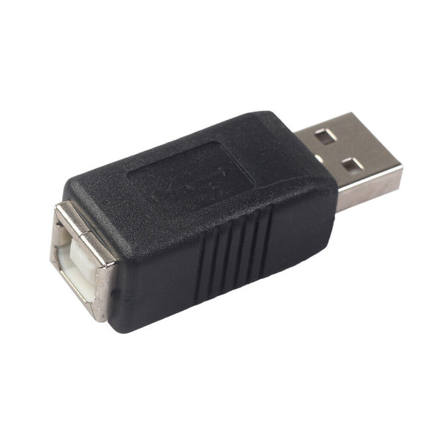 For PC 1/2/4pcs USB A Male Plug to USB B Female Jack Adapter Converter