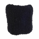 Hairstyling Black Terry Ponytail Holder 1.6" Wide Stretchy Hair Band