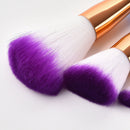 12pcs Loose Powder Foundation Blending Blush Eye Shadow Makeup Brushes Set A