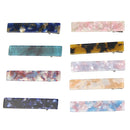 9Pcs Acetate-Hair-Clips Hair Accessories Leopard Print Marble Pattern Hair