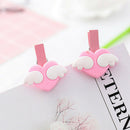 5x angel heart wooden office craft memo clips diy paper photo peg decoration!j