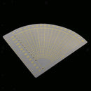 Hard Plastic Sector Quilt Ruler Patchwork Rulers Sewing Ruler Crafts Tools