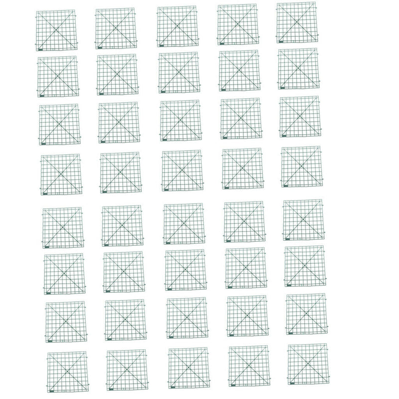 Pack of 40 Silk Flower Wall Panel Holder Frame Mat for Main Pillar Road Window