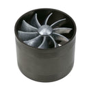 Car Turbo Charger Air Intake Gas Fuel Saver Car Refitting Fan Vent(Black)