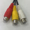 2.5mm Mini AV Male to 3RCA Female M/F Audio Video Cable Stereo Jack Adapter X2Q7