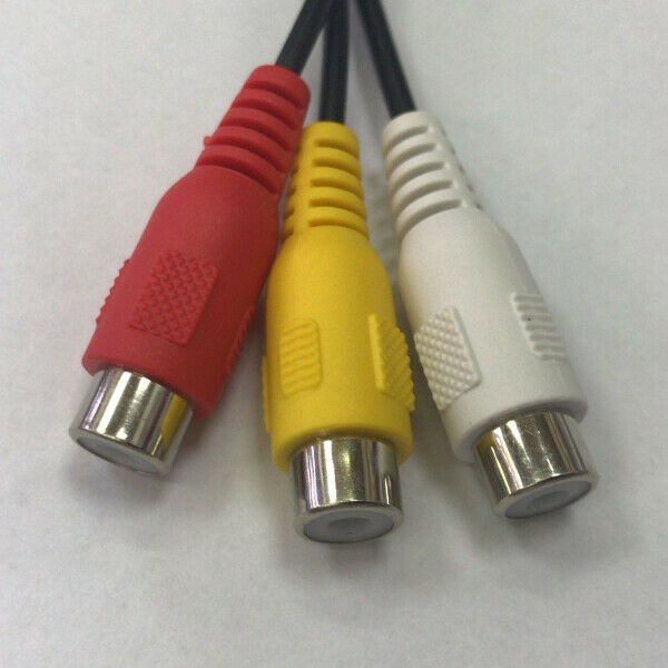 2.5mm Mini AV Male to 3RCA Female M/F Audio Video Cable Stereo Jack Adapter X2Q7