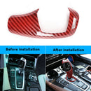 Carbon Fiber Look ABS Plastic Shifter Knob Cover Red for BMW Styling Accessories