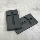2Pcs Graphite Casting Ingot Mould Mold Crucible Melting Refining Scrap Tool