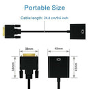 1080p DVI-D 24+1 Pin Male to VGA 15Pin Female Active Cable Adapter Converter ME