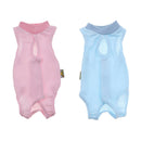 2x Recovery Dog Suit Sterilization Clothing, After Surgery Wear, Blue/Pink