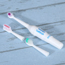 Waterproof Portable Electric Toothbrush AA Battery Brush with 2 Brush Heads