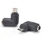 2PCS DC 5.5 x 2.1mm Female To Micro USB 5 Pin Male Right Angle Power Adapter MO