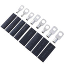 140PCS Car Copper Ring Lug Terminal Heat Shrink Tubing Battery Wire Connecto&+