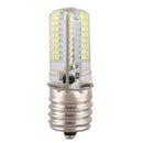 E17 Socket 5W 64 LED Lamp Bulb 3014 SMD Light Pure White AC 110V-220V