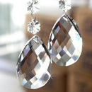 10x Clear Drop Crystal Glass Beads Chandelier Ornaments Christmas Decor Gift AAA