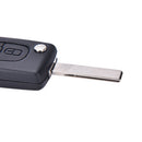 2 Button Key Fob Case Shell For Peugeot 307 308 107 207 407 With Groove AU FT
