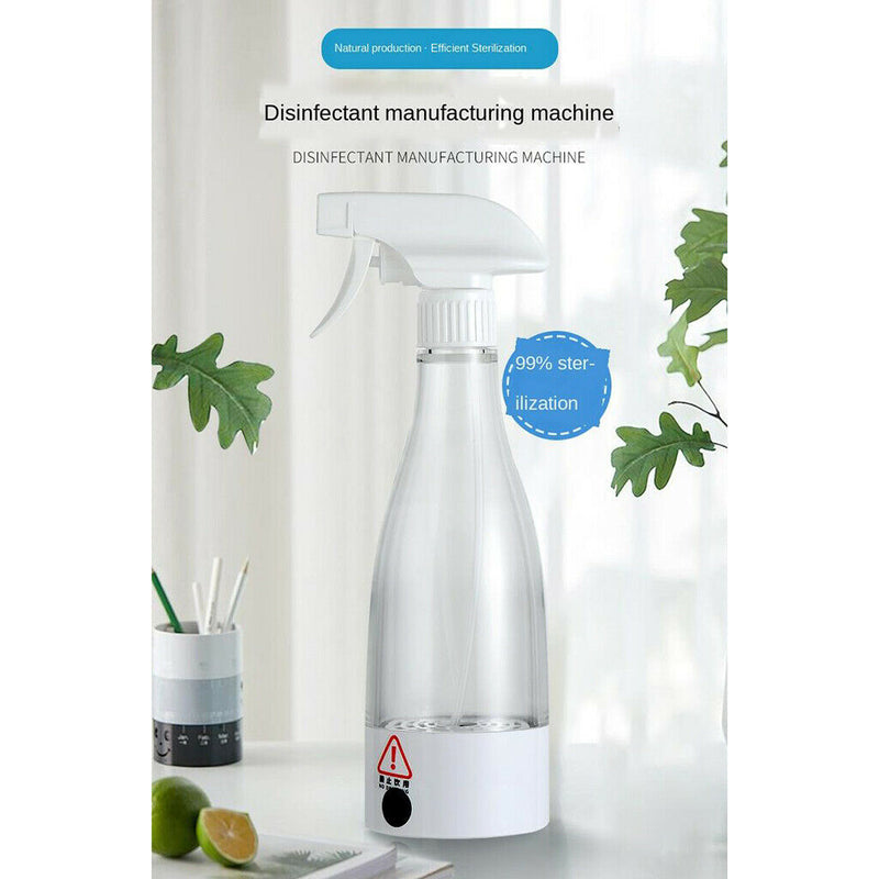 2pcs 350ml Sodium Hypochlorite Generator Rechargeable for Home Bathroom