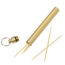 Ti Alloy Waterproof Canister Toothpick Holder Capsule Seal Bottle Keyring
