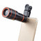 Clip-on 12x Optical Zoom HD Telescope Camera Lens For Universal Mobile Phone M&O