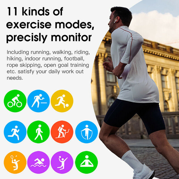Waterproof  S20 IP68 Smart Watch ECG Heart Rate Blood Pressure Fitness Bracelet
