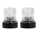 2pcs All Around White LED Navigation Light 12/24 VDC 360 Degree for Marine Yacht