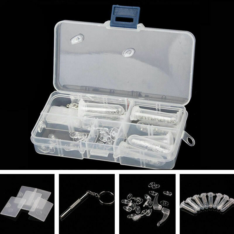 Screw Nose Nut Pad Optical Repair Tool Assorted Kit For Eyeglass Set Glasse V9F5