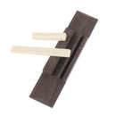Nut Saddle Slotted Wood Bridge Set for Ukulele Parts Replaceable  Accessories Ew