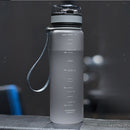 Sports Water Bottle Travel Bicycle Bottle Workout Yoga BPA Free Gray 500ML Multi