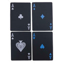 54pcs/set PVC Waterproof Black Pokers Playing Cards Entertainment Supplies A