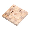 50Pcs wooden square tiles for crafts wood family fun board games accessory ME