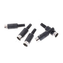 5pcs DIN male Plug 5 Pin Connector with Plastic Handle Adapters Cables  OZ FT