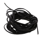 Black 5m Flat Leather Cord For Beading Jewelry Making DIY Craft String 3mm