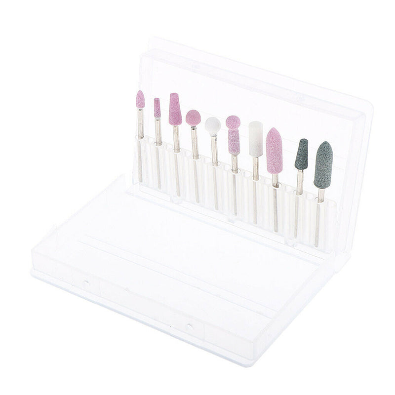 Professional Electric Nail Art Drill Bits Set 3/32 inch Quartz Manicure