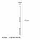 2 Pieces Drum Brushes Sticks Bamboo Rods Percussion Instrument Accessory Bl