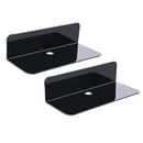 2 Pieces Acrylic Floating Wall Shelf Small Display Holder for Video Cams