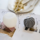 Round Wool Knitting Candle Mold Silicone Tool Clay Aroma Soap Mould Craft DIY