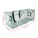 Foldable Fish Crab Net Shrimp Minnow Bait Trap Cast Dip Fishing Cage 22x22x48cm
