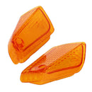2pcs Yellow Rear Indicator Turn Signal Light Lens Cover Shell Left and Right for