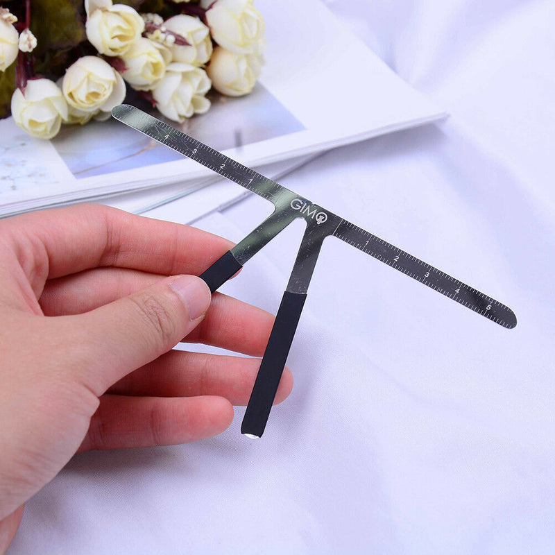 Microblading Eyebrow Stencil Makeup Reusable Measuring Shaper Tattoo RulerHP