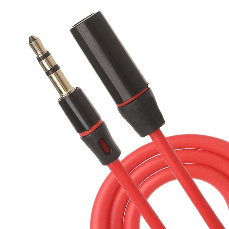 1.2m 3.5mm Male To Female 3-Pole Jack Plug Stereo Audio Aux Extension Cable Cord