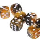 10Pcs Gray Six Sided D6 Dice Dies 16mm for Dungeons & Dragons Role Play Accs