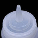 1X Clear White Plastic Squeeze Sauce Ketchup Cruet Oil Bottles 16OZ E1V7